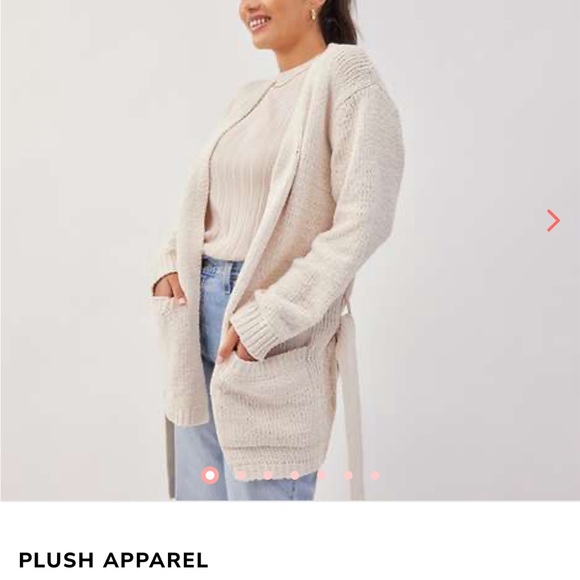 “Plush apparel” wrap in beige - never worn - Picture 2 of 6